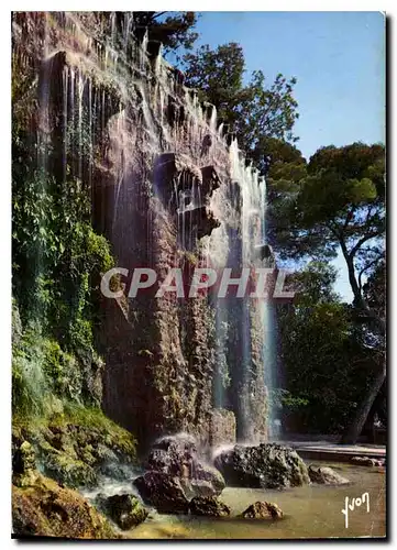 Cartes postales moderne La Cote d'Azur miracle de la nature Nice Alpes Maritimes La Cascade du Chateau