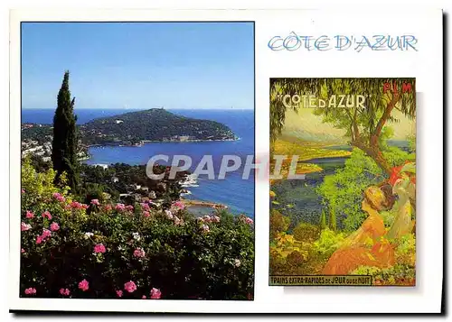 Cartes postales moderne Cote d'Azur French Riviera Paysage et affiche ancienne