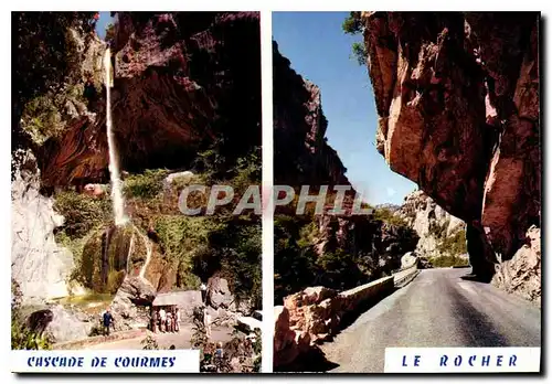 Cartes postales moderne Cascade de Courmes Le Rocher
