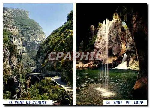 Cartes postales moderne Le Pont de l'Abime Le Saut du Loup