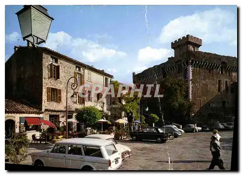 Cartes postales moderne Cagnes sue Mer La Place du Chateau et le Chateau