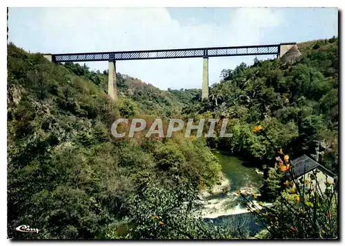 Moderne Karte La Creuse Pittoresque Entre Evaux et Chambon Viaduc de la Tardes Construit par Eiffel