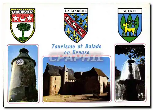 Moderne Karte Tourisme et Balade en Creuse