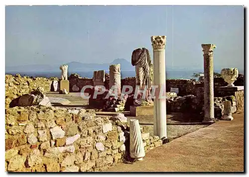 Moderne Karte Carthage les Thermes d'Antonin