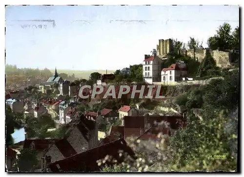 Cartes postales moderne Aubusson Creuse l'eglise et les Ruines du Chapitre
