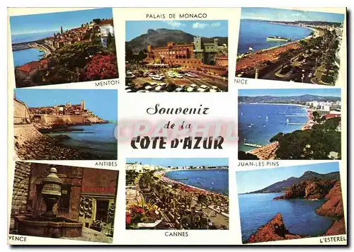 Cartes postales moderne Souvenir de la Cote d'Azur