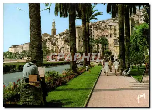 Cartes postales moderne La Cote d'Azur Menton A M Dans la Vieille Ville le Square Cictoria