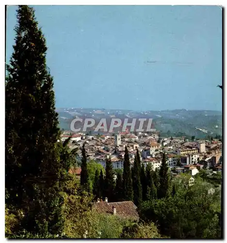 Moderne Karte Cote d'Azur Vence la jolie vue generale