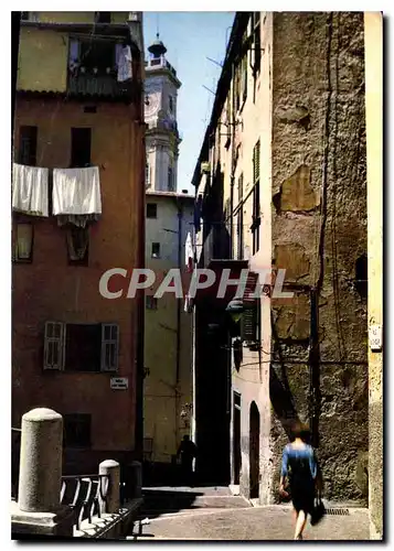 Moderne Karte Au Soleil de la Cote d'Azur Nice Vieux Nice rue du choeur