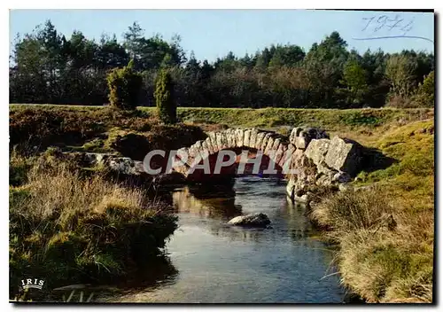 Moderne Karte Environs de Felletin Creuse le Pont Gallo Romain