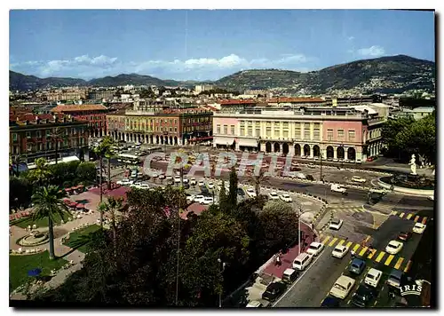 Moderne Karte La Cote d'Azur Nice un coin des Jardins Albert Ier et la Place Massena