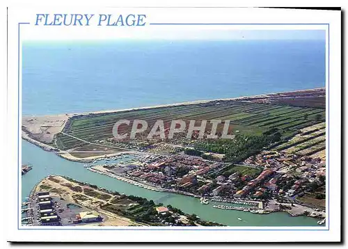 Cartes postales moderne Fleury Plage Aude France vue aerienne