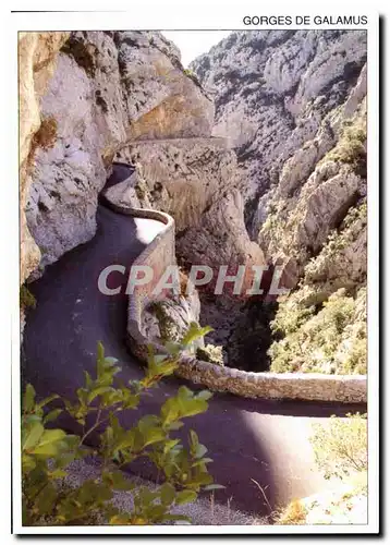 Cartes postales moderne Message du Sud Gorges de Galamus Aude Un Site Sauvage et une route Fantastique Taillee dans le R