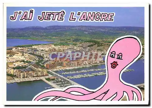 Cartes postales moderne Port Gruissan vue generale de station Pieuvre