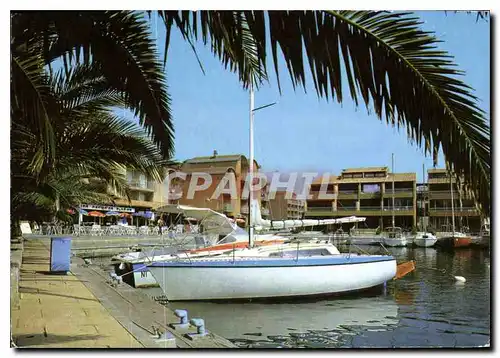 Moderne Karte Port Gruissan Quai des Palmiers