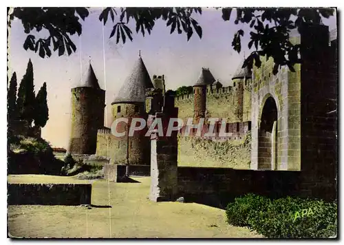 Cartes postales moderne Carcassonne Aude la Cite les Remparts et la porte Narbonnaise