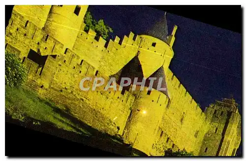 Moderne Karte Carcassonne la cite illuminee Cote Ouest