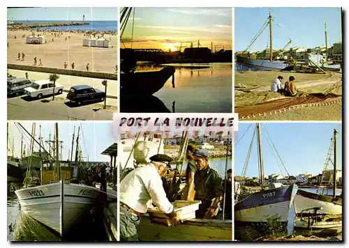 Cartes postales moderne Lumiere et Couleurs de l'Aude Port la Nouvelle Divers aspects du Port et de la plage