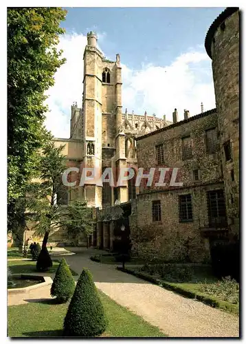 Cartes postales moderne Narbonne Aude la Cathedrale Saint Just et les tours du Palais des archeveque