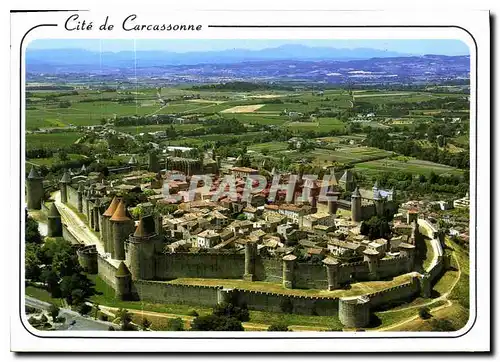 Cartes postales moderne Cite de Carcassonne Aude vue aerienne