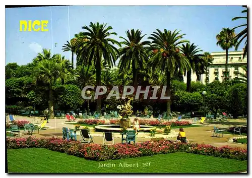 Cartes postales moderne Au Soleil de la Cote d'Azur Nice le Jardin Albert 1er