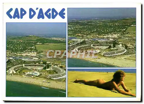 Cartes postales moderne Littoral Languedocien Cap d'Agde centre Helio marin port Ambone port Nature Heliopolis