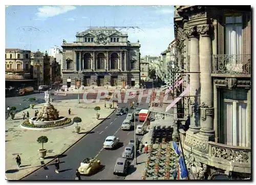 Cartes postales moderne Montpellier Herault Place de la Comedie