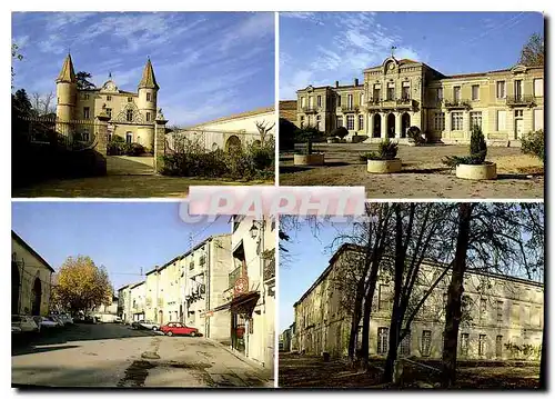 Cartes postales moderne Laverune Herault le Chateau de St Martin de Vignogoul la mairie la Place le Chateau de Laverune