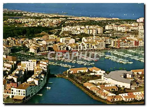 Moderne Karte En Parcourant la Cote Mediterraneene Agde et ses Plages Herault le Cap d'Agde vue aerienne