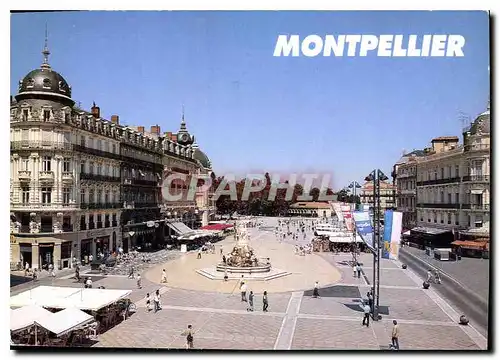 Cartes postales moderne Montpellier Herault la Place de la Comedie