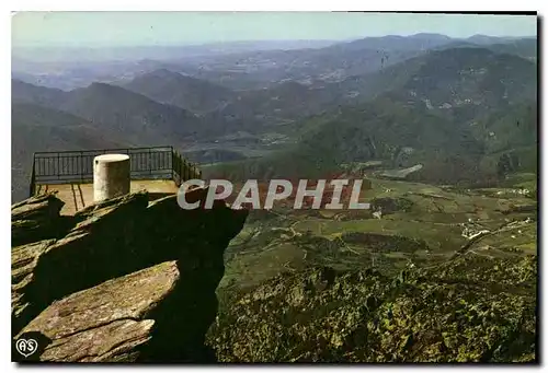 Moderne Karte En Parcourant le languedoc environs de Lamalou les Bains herault la table d'orientation du Carou