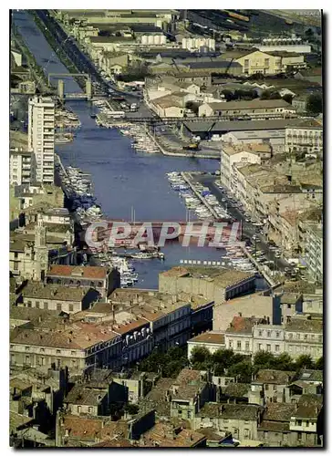 Cartes postales moderne Cote du Languedoc Sete Herault depuis le Mont Saint Clair vue sur la Darse de la Peyrade