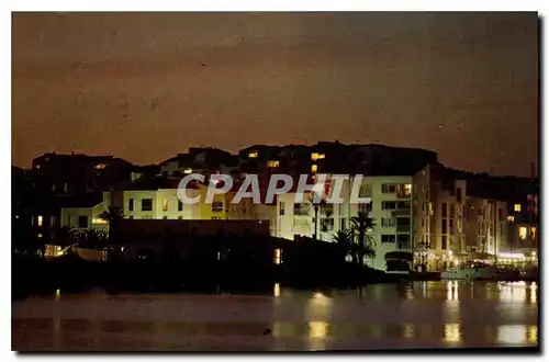 Cartes postales moderne Le Littoral Languedocien Cap d'Age port Saint Martin la nuit