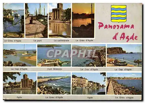 Cartes postales moderne Panorama d'Agde Herault