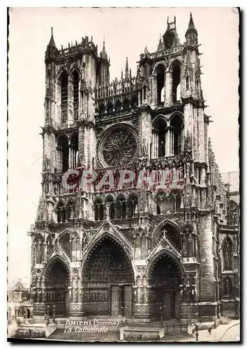 Moderne Karte Amiens Somme la Cathedrale