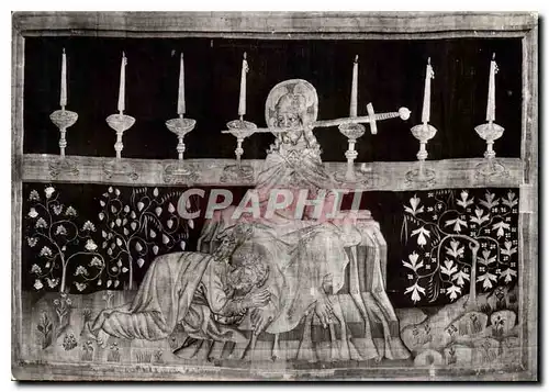 Cartes postales moderne Tapisserie de l'Apocalypse Fin du XIV S Saint Jean et le fils de l'Homme