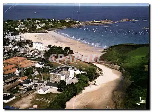 Moderne Karte Couleurs de Bretagne Saint Lunaire vue generale cliche Mopy
