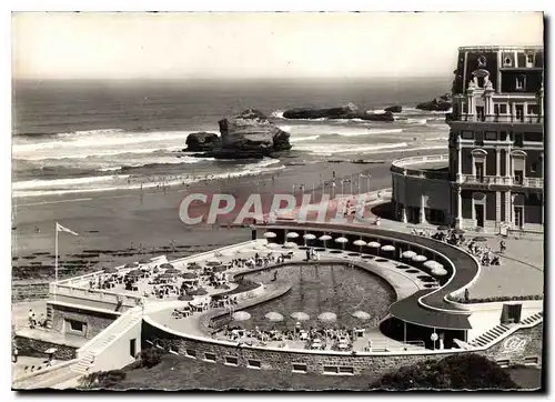 Cartes postales moderne Biarritz Hotel de Palais La Piscine