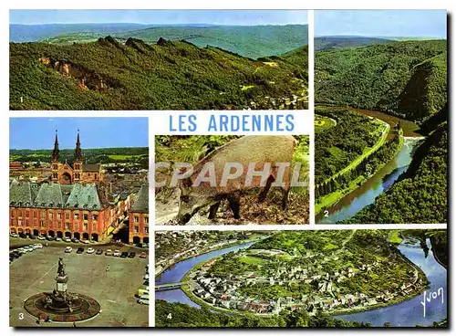 Cartes postales moderne Couleurs et Lumiere de France La Merveilleuse Vaillee de la Meuse Les Ardennes Les Quatre Fils A