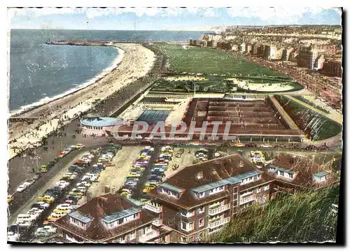 Moderne Karte Dieppe Saine Maritime Le Plage vue generale