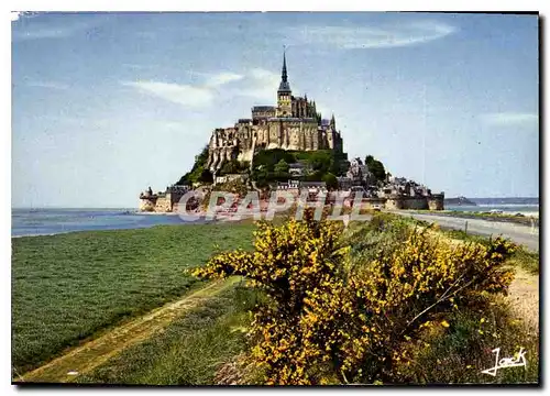 Moderne Karte Merveillese l'Occident Le Mont Saint Michel Vue generale