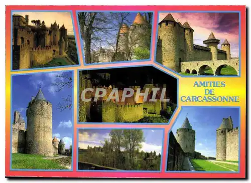 Cartes postales moderne Aude Carcassonne Ambiance et reflets de la cite