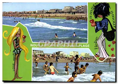 Cartes postales moderne Littoral Languedocien Narbonne Plage