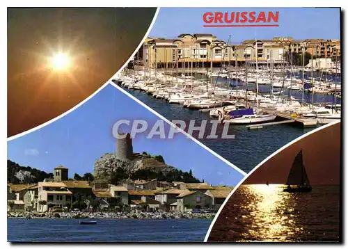 Cartes postales moderne La Cote des Roses Gruissan Aude Le vieux village avec sa legendaire
