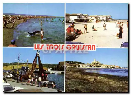 Cartes postales moderne Gruissan La Plage Port Gruissan le village et la tour Barberousse