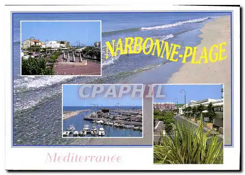 Moderne Karte Au bord de la Mediterranee Narbonne Plage Aude