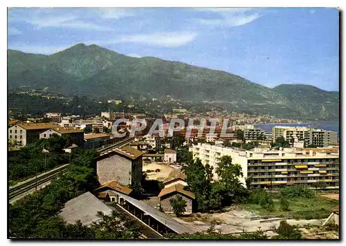 Moderne Karte Roquebrune Cap Martin Quartier de Carnales Vue generale