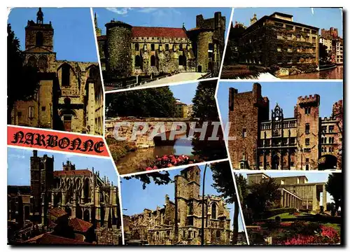 Cartes postales moderne Narbonne Aude La Basilique St Paul Le Palais des Archeveques