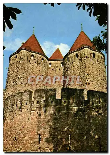 Cartes postales moderne Carcassonne La Cite Les Tours de la Porte Narbonnaise
