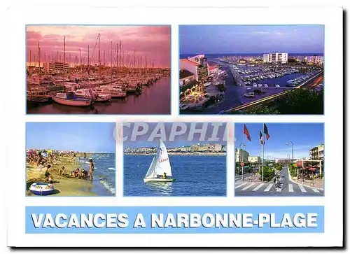 Moderne Karte Narbonne Plage Aude